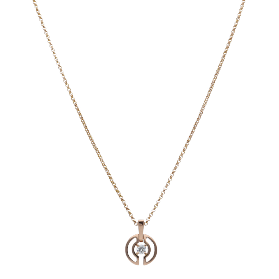 BVLGARI - ブルガリ パレンテシ1Pダイヤネックレス (ヘッド(約cm BVLGARI - ブルガリ パレンテシ1Pダイヤネックレス (ヘッド(約cm