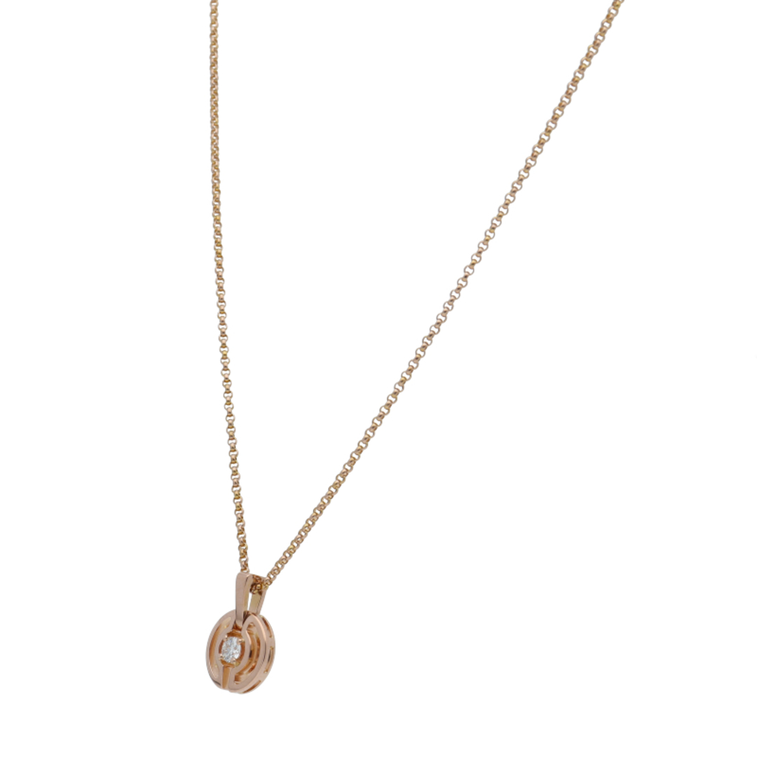 BVLGARI - ブルガリ パレンテシ1Pダイヤネックレス (ヘッド(約cm BVLGARI - ブルガリ パレンテシ1Pダイヤネックレス (ヘッド(約cm