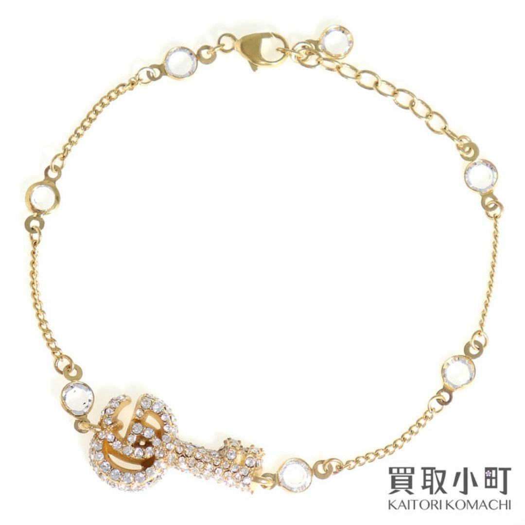 GUCCI - 【美品】グッチ【GUCCI】クリスタル付き ダブルG キー GUCCI - 【美品】グッチ【GUCCI】クリスタル付き ダブルG キー