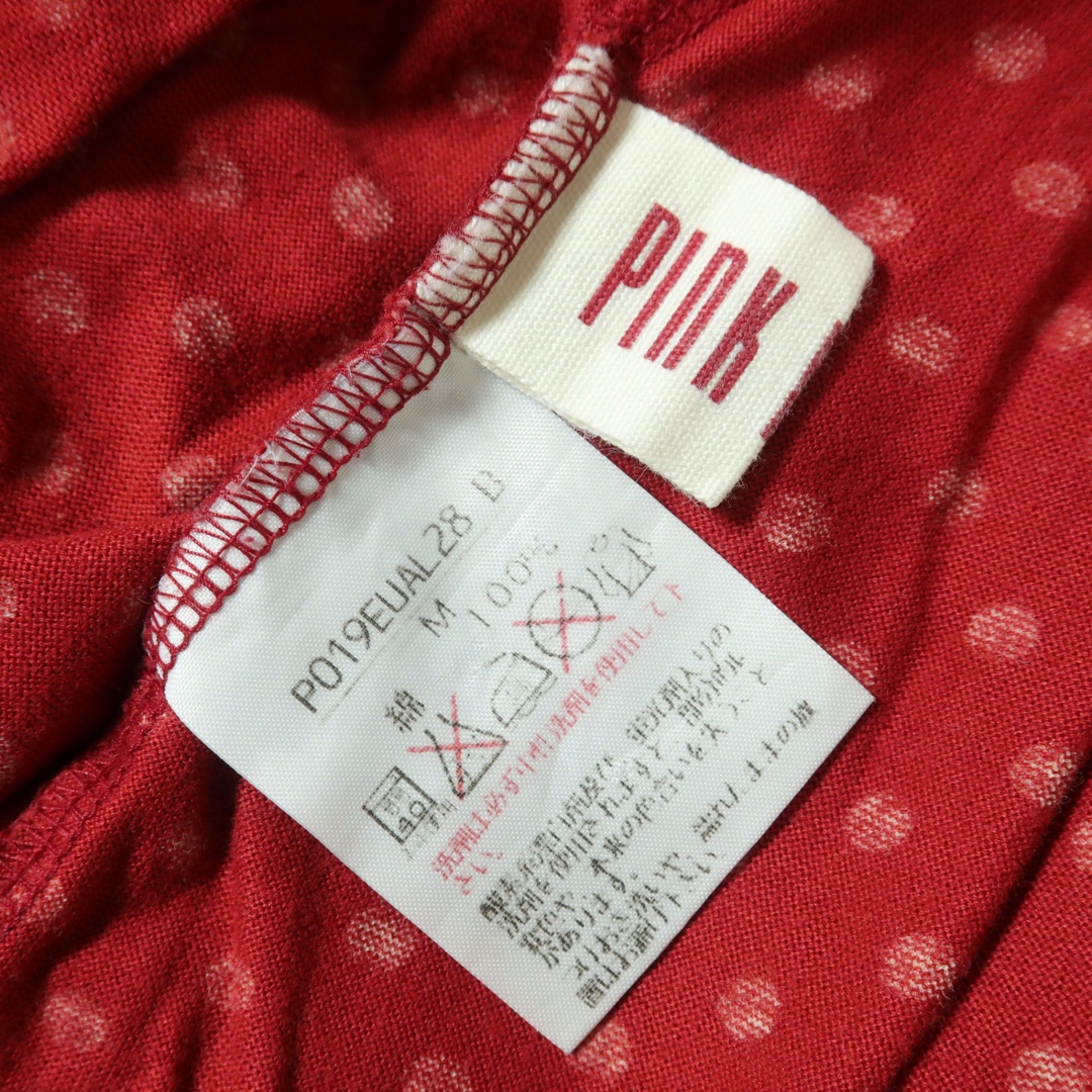 PINK HOUSE - ピンクハウス☆ドット柄Tシャツ サイズM 赤系 PINK HOUSE - ピンクハウス☆ドット柄Tシャツ サイズM 赤系