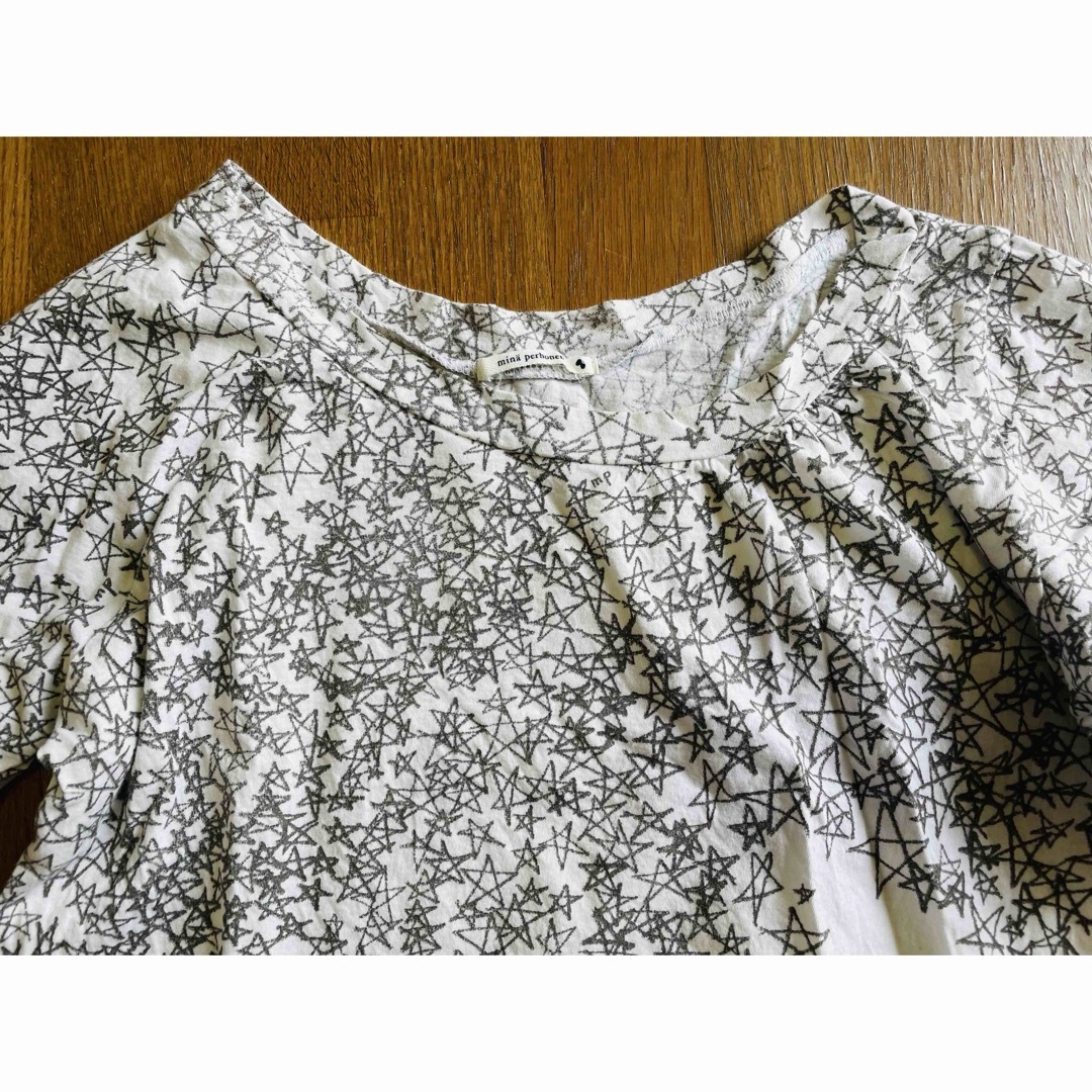 mina perhonen - ミナ ペルホネン Galileo 星柄 半袖 38の通販 mina perhonen - ミナ ペルホネン Galileo 星柄 半袖 38の通販