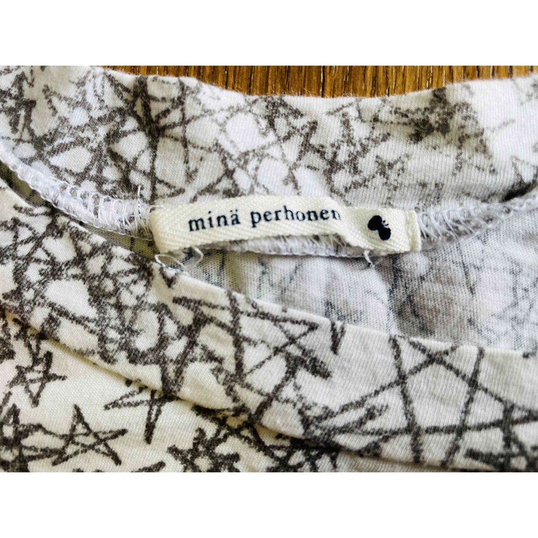 mina perhonen - ミナ ペルホネン Galileo 星柄 半袖 38の通販 mina perhonen - ミナ ペルホネン Galileo 星柄 半袖 38の通販