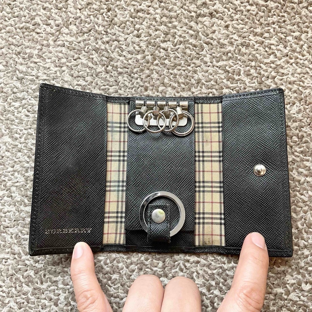 BURBERRY - BURBERRY(バーバリー) キーケース スマートキー 本革 BURBERRY - BURBERRY(バーバリー) キーケース スマートキー 本革