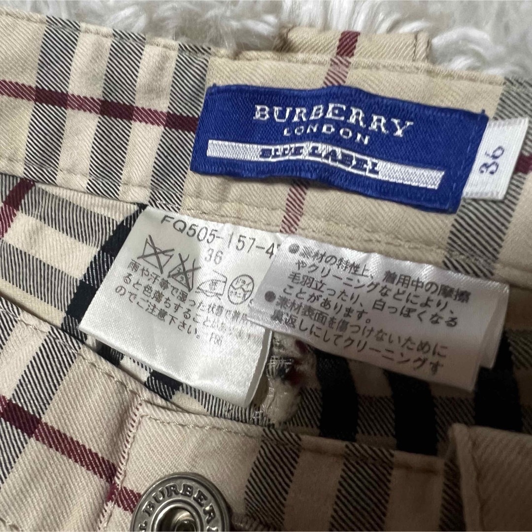 BURBERRY BLUE LABEL - バーバリーブルーレーベル パンツ ノバ BURBERRY BLUE LABEL - バーバリーブルーレーベル パンツ ノバ