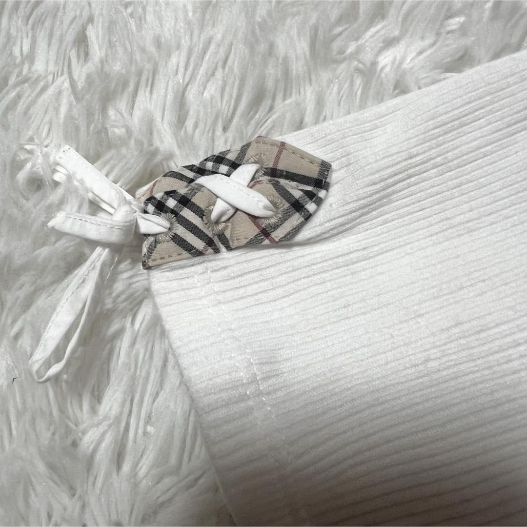 BURBERRY - バーバリーロンドン 白シャツ ノバチェック ホワイト BURBERRY - バーバリーロンドン 白シャツ ノバチェック ホワイト