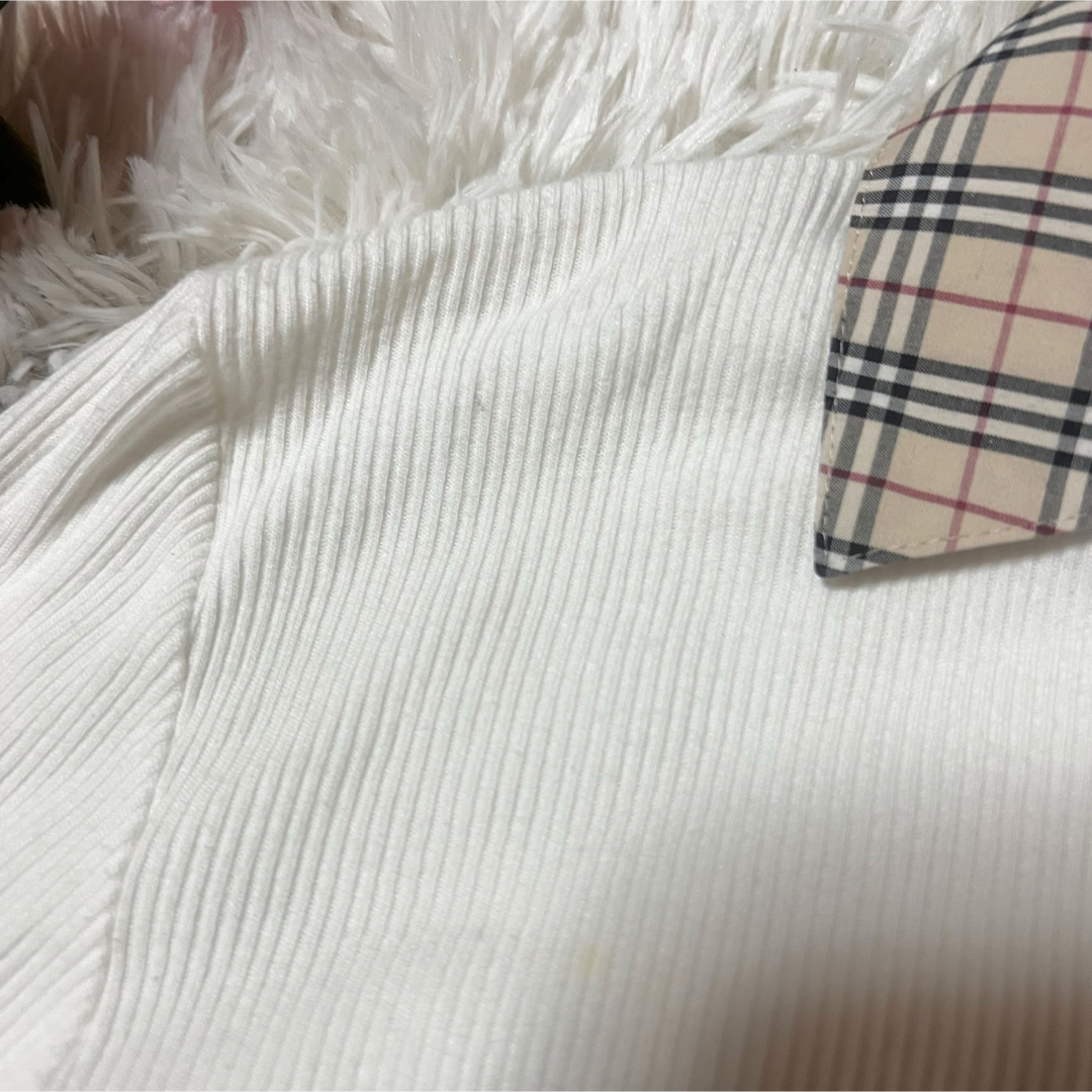 BURBERRY - バーバリーロンドン 白シャツ ノバチェック ホワイト BURBERRY - バーバリーロンドン 白シャツ ノバチェック ホワイト