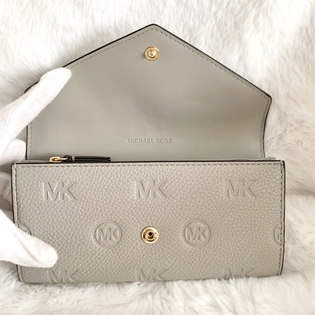 MICHAEL KORS - 新品未使用 マイケルコース 長財布 型押しレザー MICHAEL KORS - 新品未使用 マイケルコース 長財布 型押しレザー