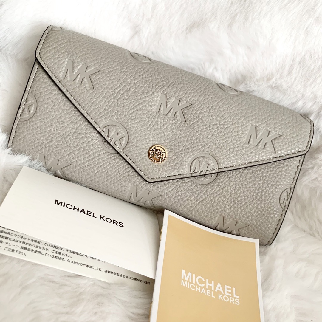 MICHAEL KORS - 新品未使用 マイケルコース 長財布 型押しレザー MICHAEL KORS - 新品未使用 マイケルコース 長財布 型押しレザー