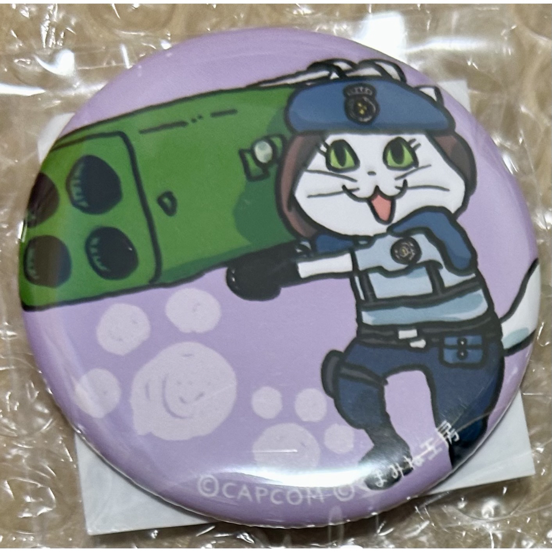 カプくじ バイオハザード 仕事猫 ジル 缶バッジ エンタメ/ホビーのアニメグッズ(バッジ/ピンバッジ)の商品写真