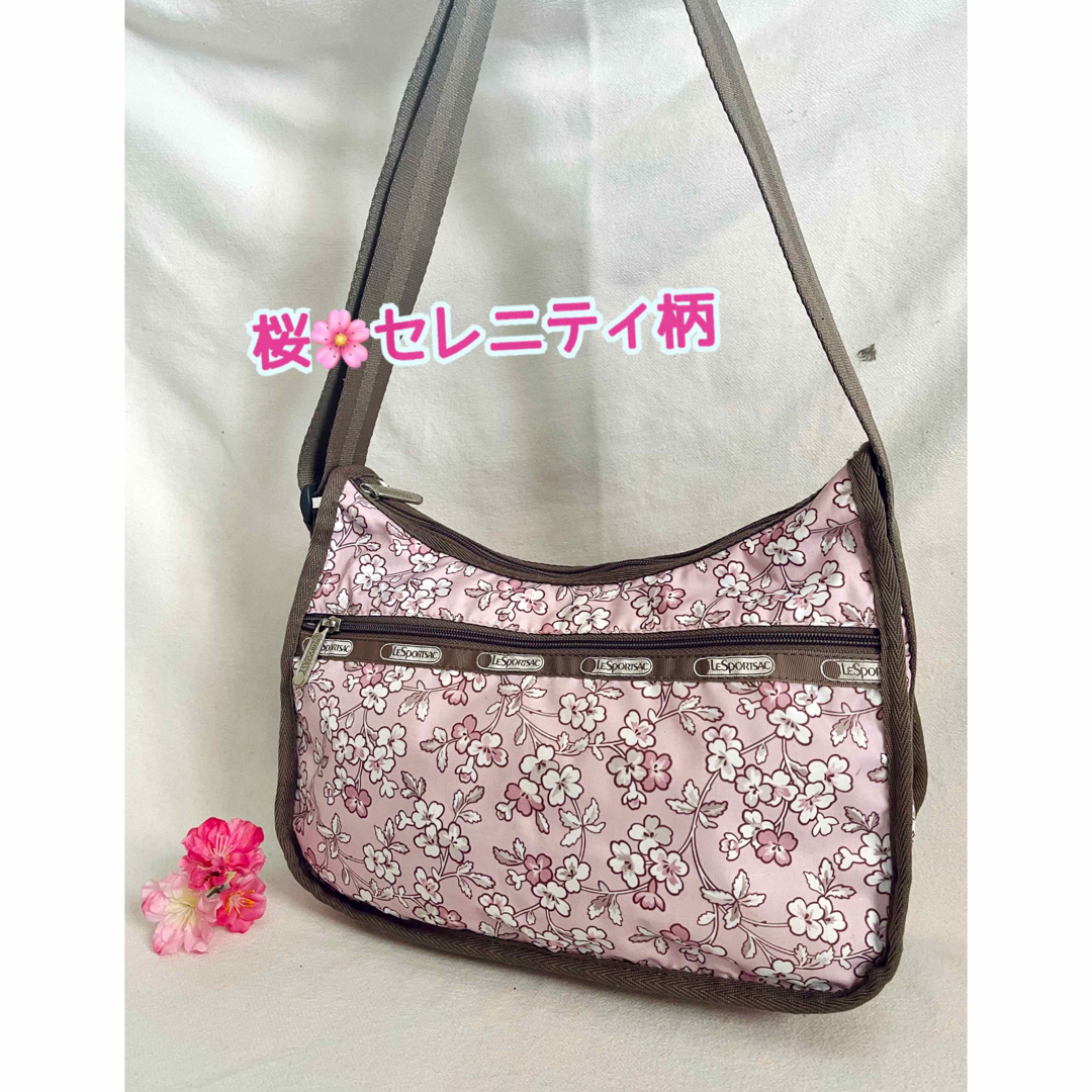 LeSportsac - レスポートサック ホーボーショルダーバッグ 桜 LeSportsac - レスポートサック ホーボーショルダーバッグ 桜