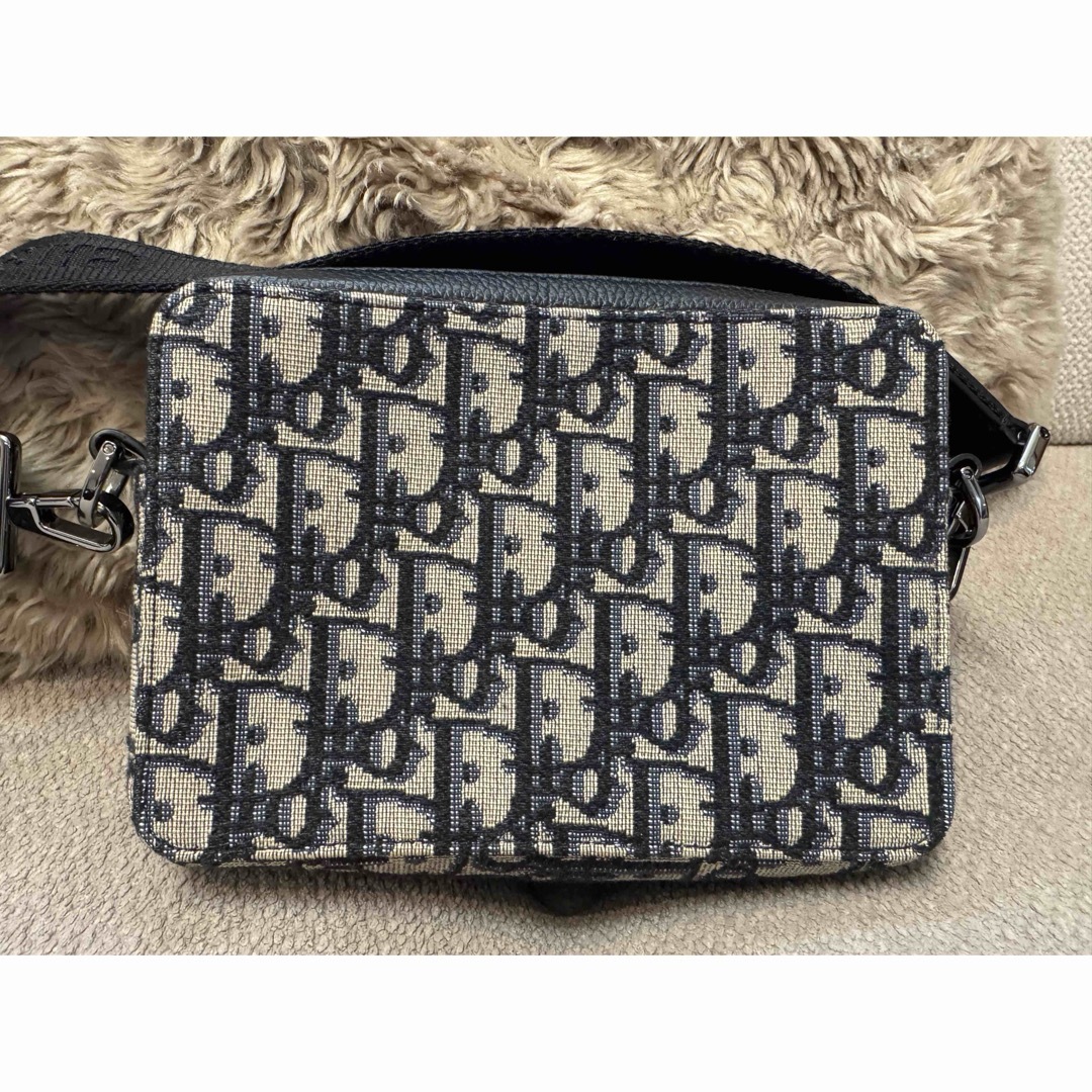 Dior - DIOR ストラップ付きジップポーチ オブリークジャガード Dior - DIOR ストラップ付きジップポーチ オブリークジャガード