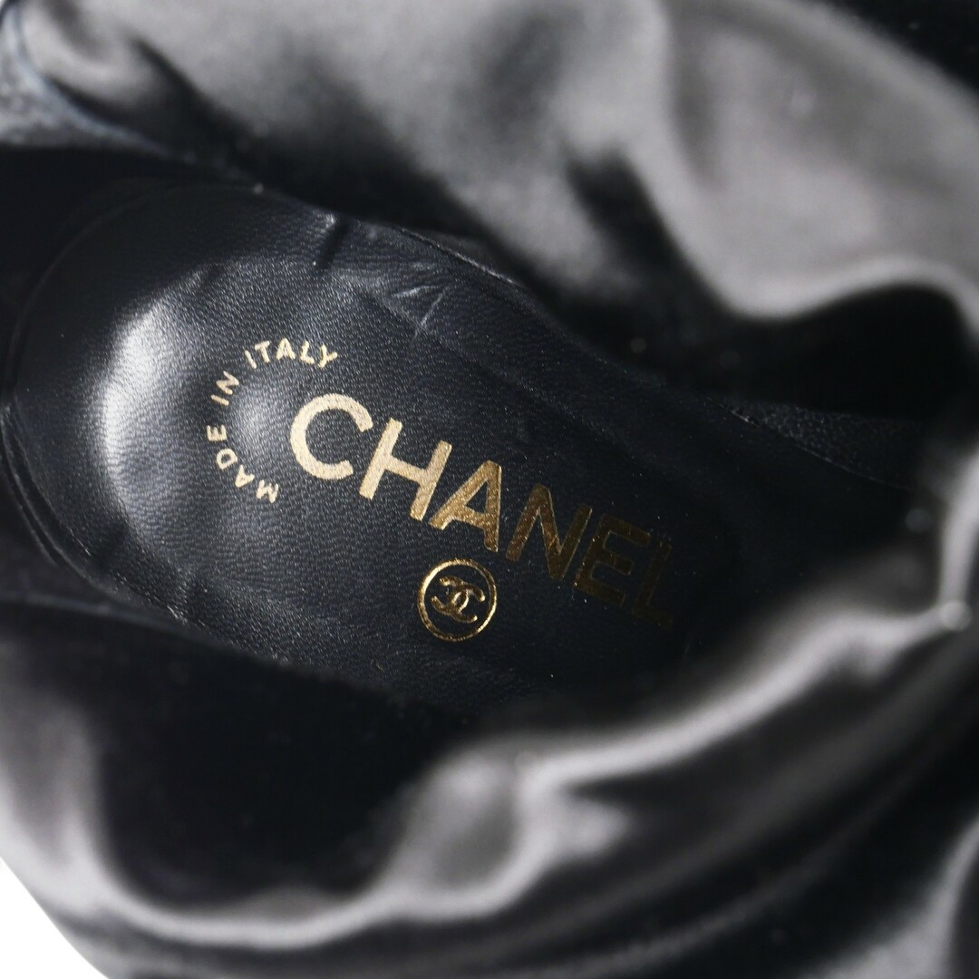 CHANEL - CHANEL シャネル ブーツ サイズ37C レザーロングブーツ CHANEL - CHANEL シャネル ブーツ サイズ37C レザーロングブーツ