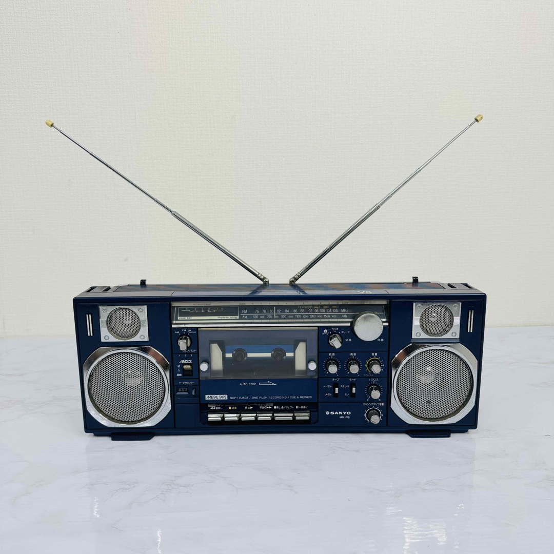 SANYO - SANYO サンヨー MR-V8 ラジカセ ラジオ カセット 昭和 SANYO - SANYO サンヨー MR-V8 ラジカセ ラジオ カセット 昭和