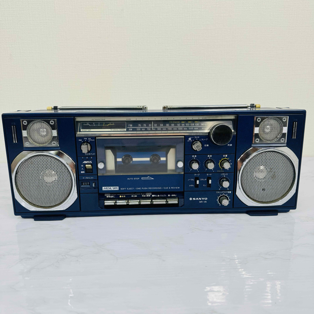 SANYO - SANYO サンヨー MR-V8 ラジカセ ラジオ カセット 昭和 SANYO - SANYO サンヨー MR-V8 ラジカセ ラジオ カセット 昭和