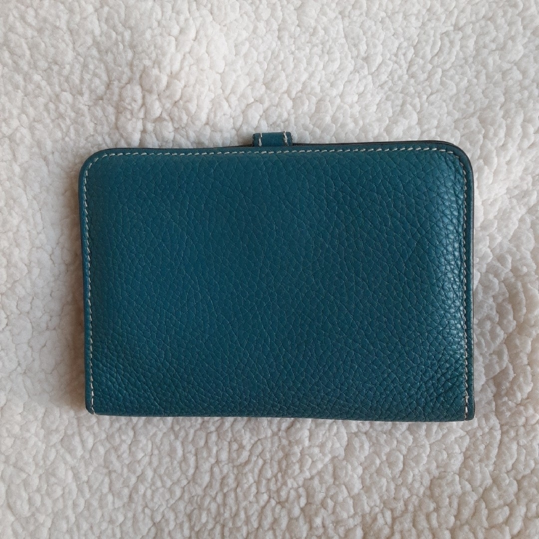 HERMES - HERMES 美品 ドゴン コンパクト ブルージーン HERMES - HERMES 美品 ドゴン コンパクト ブルージーン