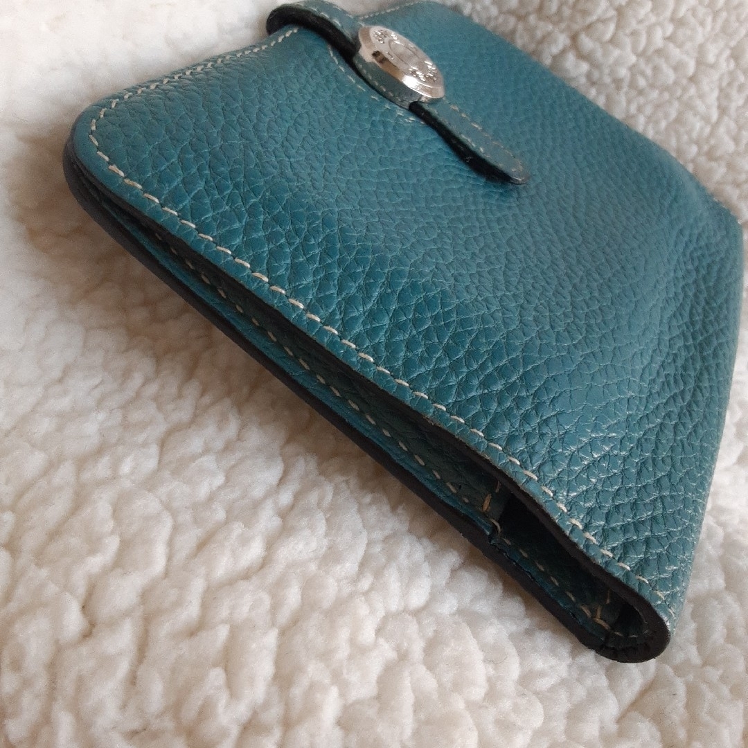 HERMES - HERMES 美品 ドゴン コンパクト ブルージーン HERMES - HERMES 美品 ドゴン コンパクト ブルージーン