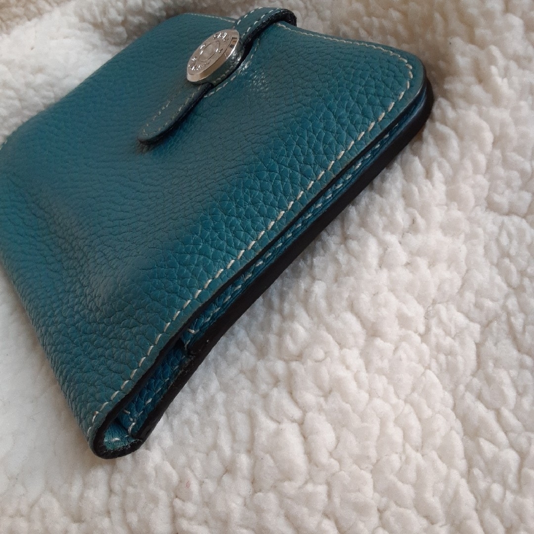 HERMES - HERMES 美品 ドゴン コンパクト ブルージーン HERMES - HERMES 美品 ドゴン コンパクト ブルージーン