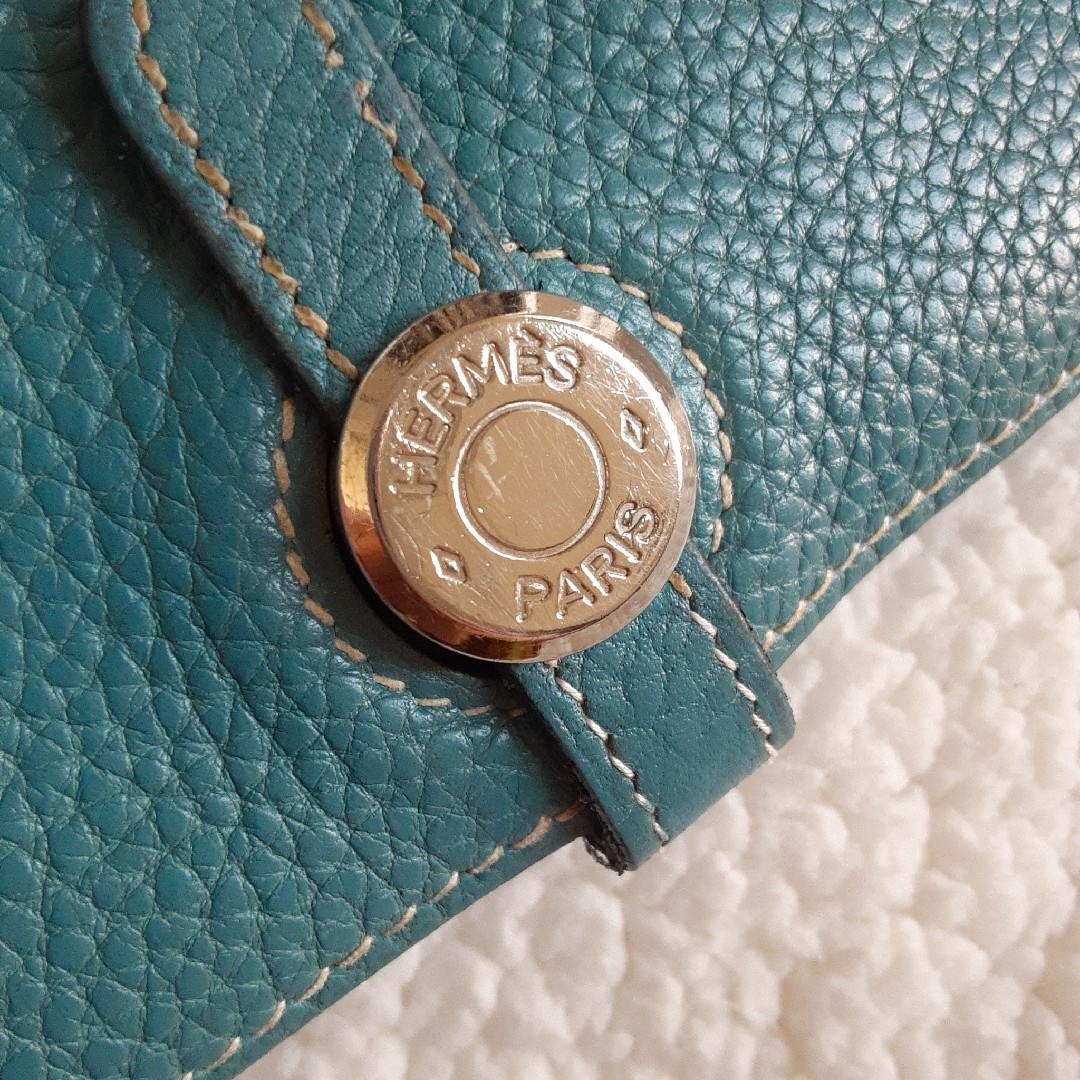 HERMES - HERMES 美品 ドゴン コンパクト ブルージーン HERMES - HERMES 美品 ドゴン コンパクト ブルージーン