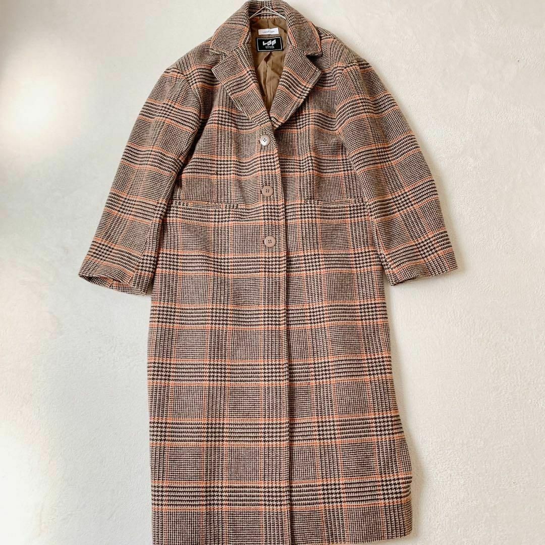 LAGUA GEM - 【LAGUA GEM】(M) チェック柄 ロングコート LAGUA GEM - 【LAGUA GEM】(M) チェック柄 ロングコート