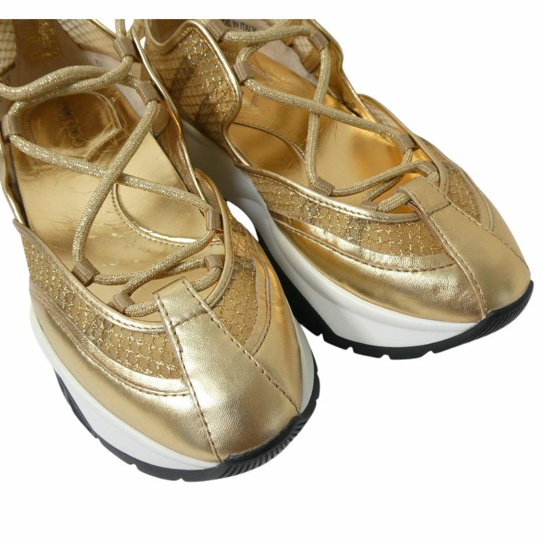 JIMMY CHOO - 新品同様 ジミーチュウ ミシガン レザー メッシュ JIMMY CHOO - 新品同様 ジミーチュウ ミシガン レザー メッシュ