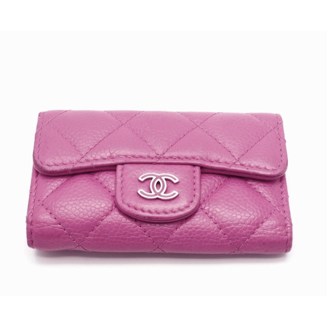 CHANEL - ☆シャネル☆ 6連 キーケースキャビアスキン ピンクの CHANEL - ☆シャネル☆ 6連 キーケースキャビアスキン ピンクの