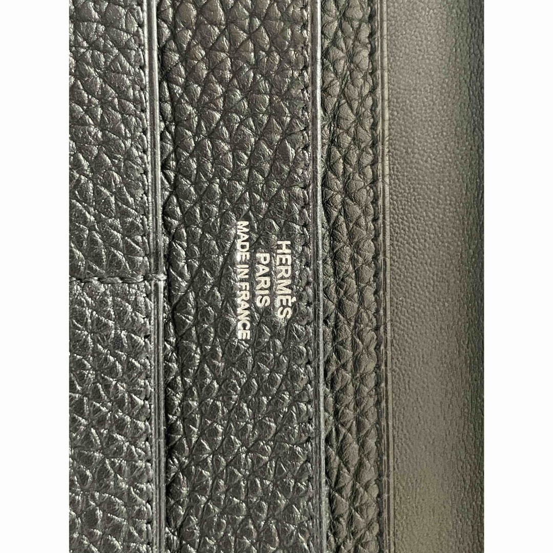 HERMES - HERMES ドゴン エルメス 黒 ドゴンデュオ GM □N刻印 HERMES - HERMES ドゴン エルメス 黒 ドゴンデュオ GM □N刻印