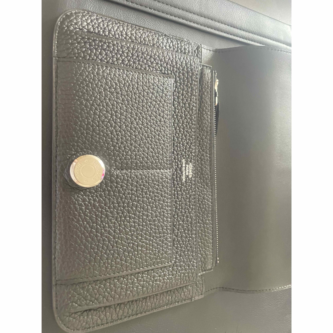 HERMES - HERMES ドゴン エルメス 黒 ドゴンデュオ GM □N刻印 HERMES - HERMES ドゴン エルメス 黒 ドゴンデュオ GM □N刻印
