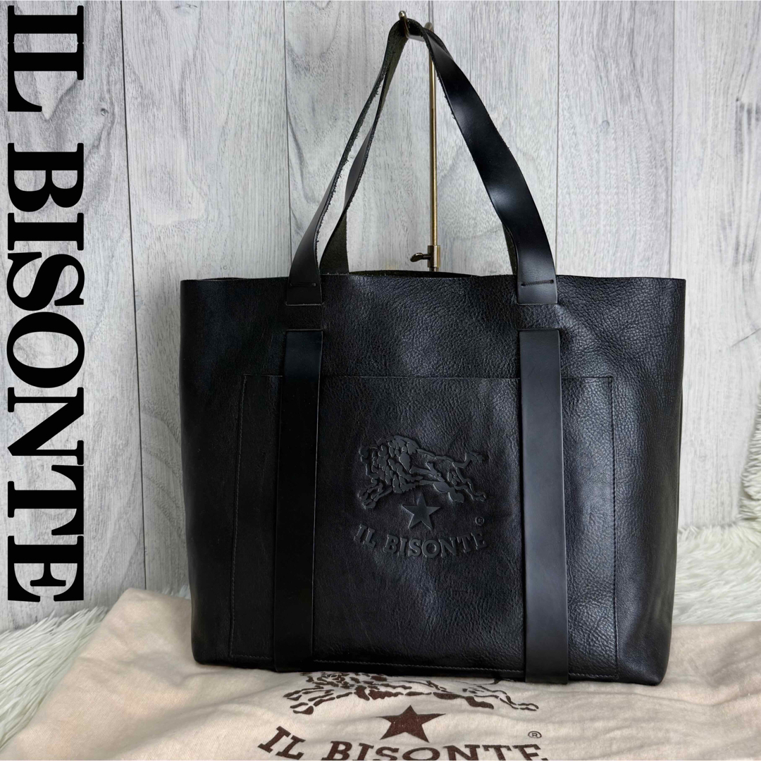 IL BISONTE - 美品♡A4可♡デカロゴ♡IL BISONTE イルビゾンテ IL BISONTE - 美品♡A4可♡デカロゴ♡IL BISONTE イルビゾンテ