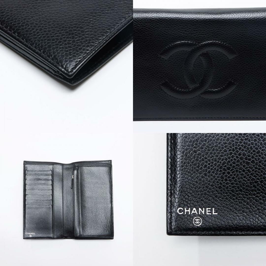 CHANEL - シャネル CHANEL ココマーク キャビアスキン レザー CHANEL - シャネル CHANEL ココマーク キャビアスキン レザー