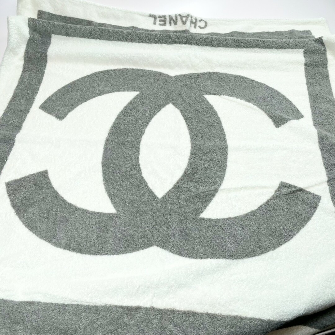 CHANEL - CHANEL シャネル CC ココマーク コットン ホワイト CHANEL - CHANEL シャネル CC ココマーク コットン ホワイト