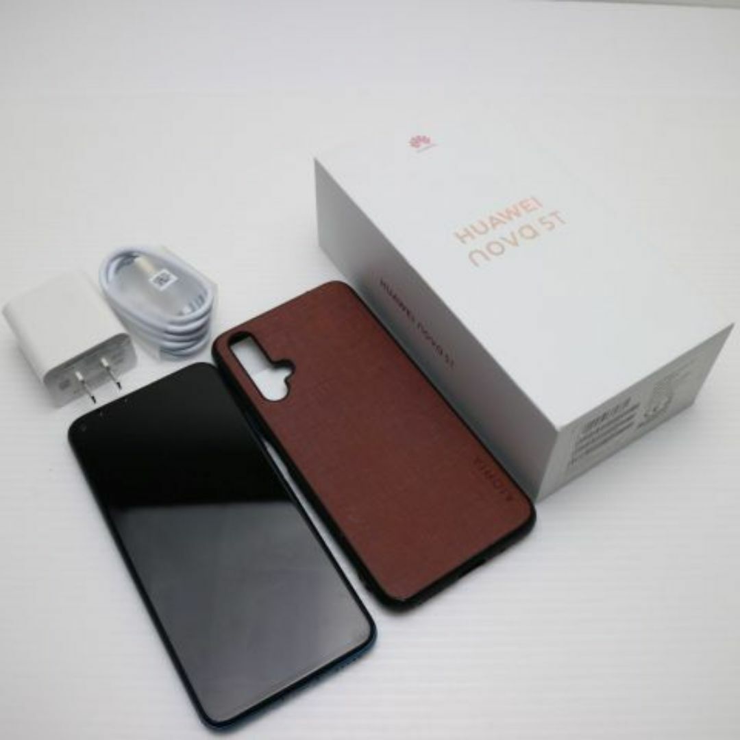 HUAWEI - 超美品 SIMフリー HUAWEI nova 5T クラッシュグリーン HUAWEI - 超美品 SIMフリー HUAWEI nova 5T クラッシュグリーン