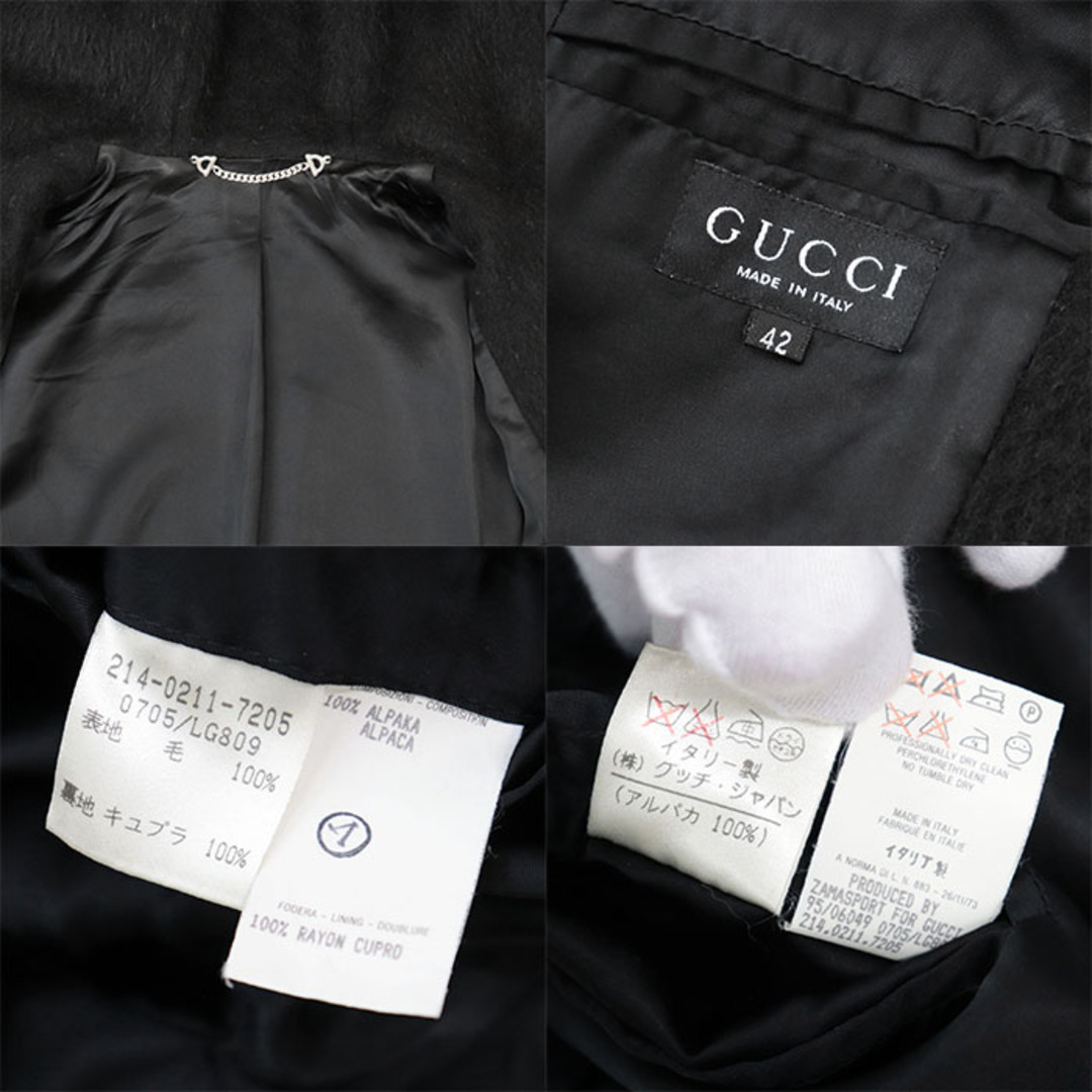 GUCCI - 【美品】GUCCI グッチ コート フード GG ロゴ GUCCI - 【美品】GUCCI グッチ コート フード GG ロゴ