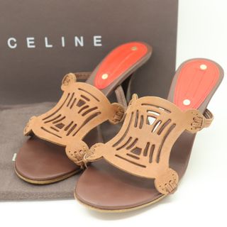 CELINE - CELINE(セリーヌ) サンダル 36 レディース - ブラウン CELINE - CELINE(セリーヌ) サンダル 36 レディース - ブラウン