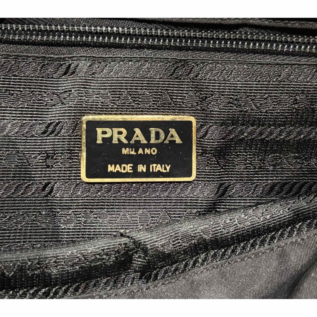 PRADA - PRADA ブラック ナイロン チェーンベルトリュックの通販 PRADA - PRADA ブラック ナイロン チェーンベルトリュックの通販