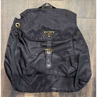 PRADA - PRADA ブラック ナイロン チェーンベルトリュックの通販 PRADA - PRADA ブラック ナイロン チェーンベルトリュックの通販