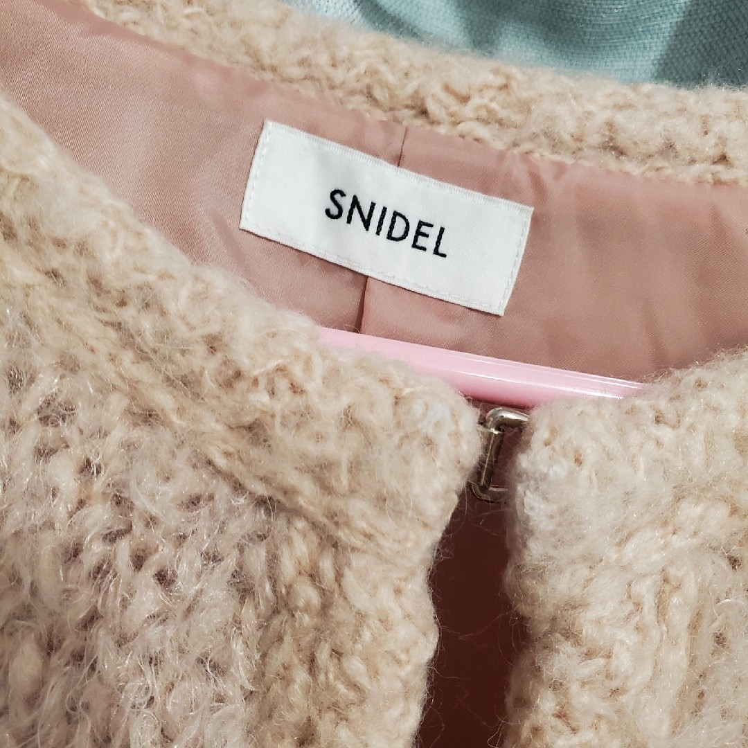 SNIDEL - SNIDEL ファーライクニットジャケットの通販 by h.'s SNIDEL - SNIDEL ファーライクニットジャケットの通販 by h.'s