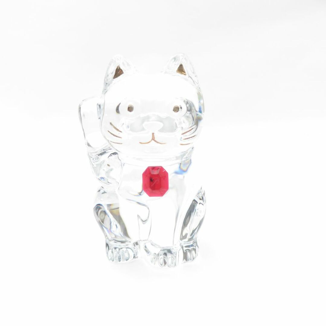 Baccarat - 美品 Baccarat バカラ ラッキーキャット レッド Baccarat - 美品 Baccarat バカラ ラッキーキャット レッド