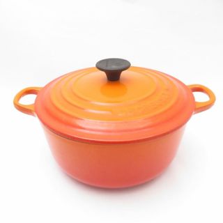 LE CREUSET - 完売品 新品未使用 ル・クルーゼ パンプキン両手鍋 LE CREUSET - 完売品 新品未使用 ル・クルーゼ パンプキン両手鍋