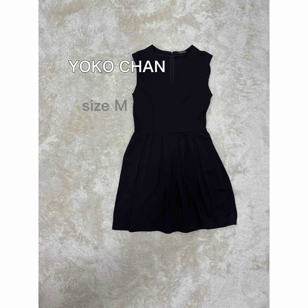 YOKO CHAN - 美品✨️ ヨーコチャン ノースリーブ ワンピース 黒 YOKO CHAN - 美品✨️ ヨーコチャン ノースリーブ ワンピース 黒