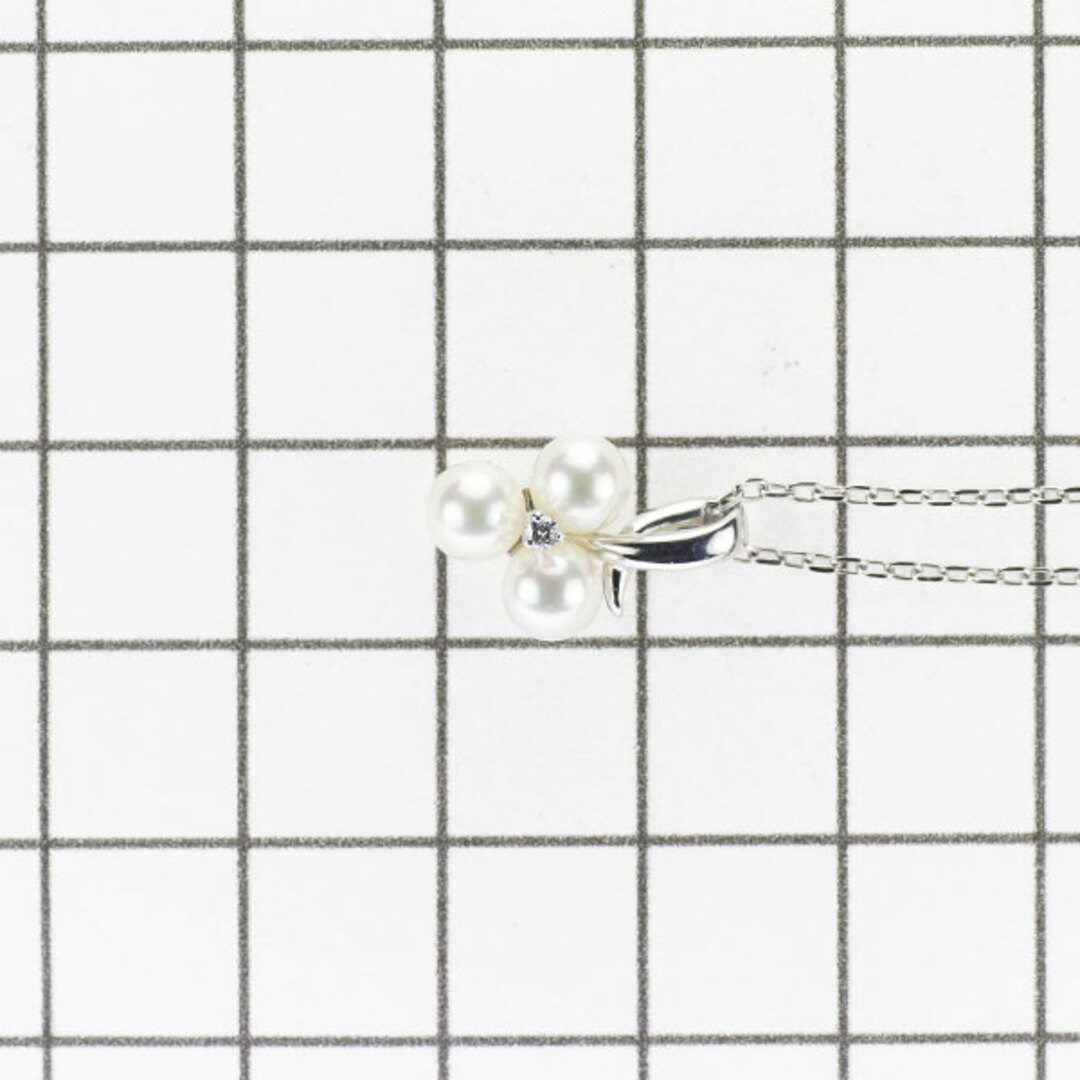 MIKIMOTO - ミキモト K18WG アコヤ 真珠/パール ダイヤモンド MIKIMOTO - ミキモト K18WG アコヤ 真珠/パール ダイヤモンド