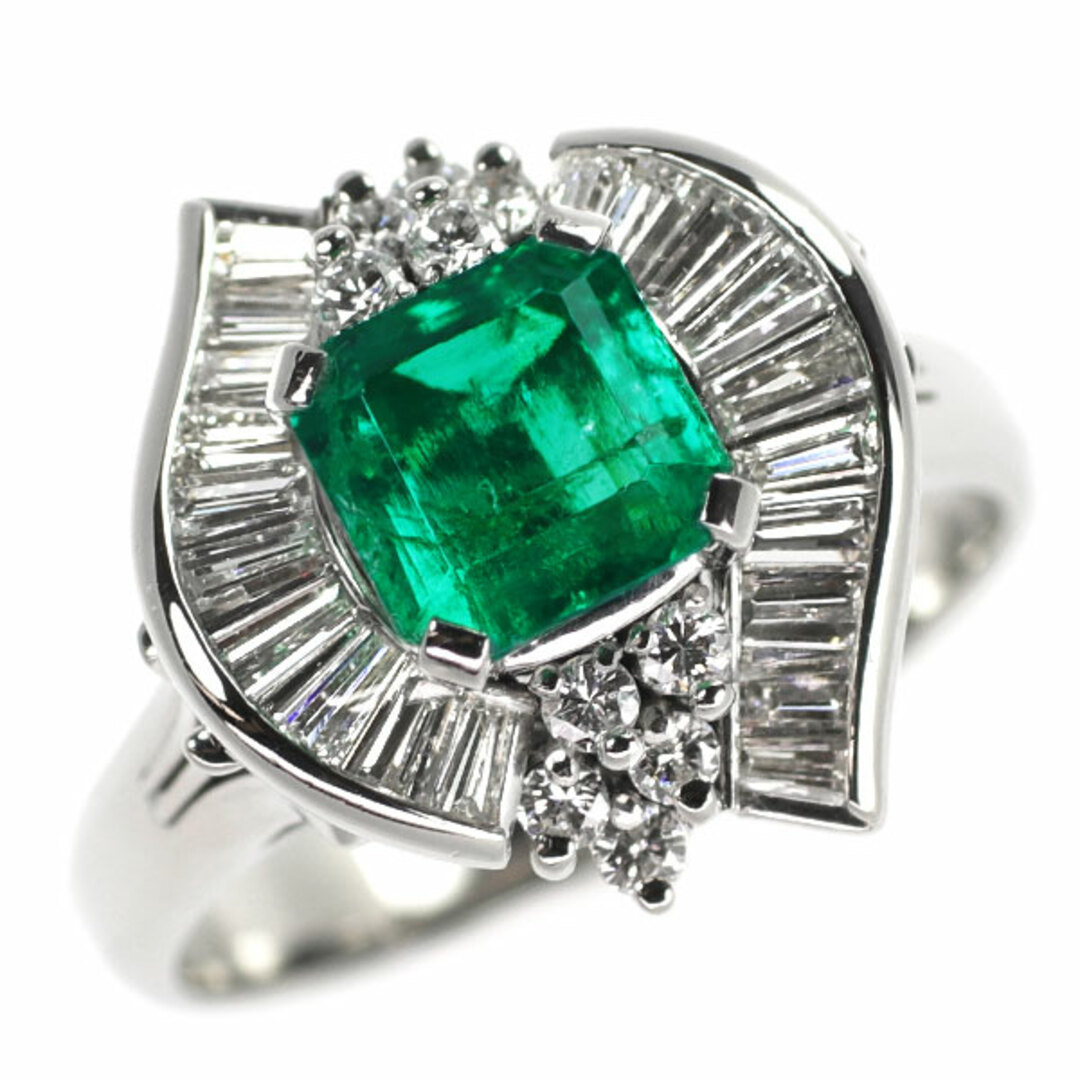 Pt900 エメラルド ダイヤモンド リング 1.20ct D0.79ct の通販 Pt900 エメラルド ダイヤモンド リング 1.20ct D0.79ct の通販