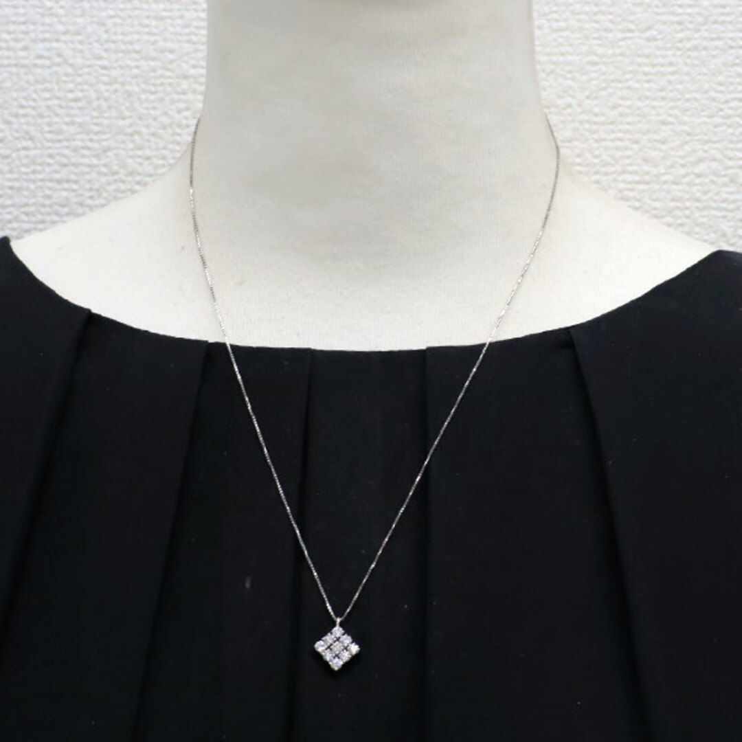 Pt900/Pt850 ダイヤモンド ペンダントネックレス 0.80ctの通販 Pt900/Pt850 ダイヤモンド ペンダントネックレス 0.80ctの通販