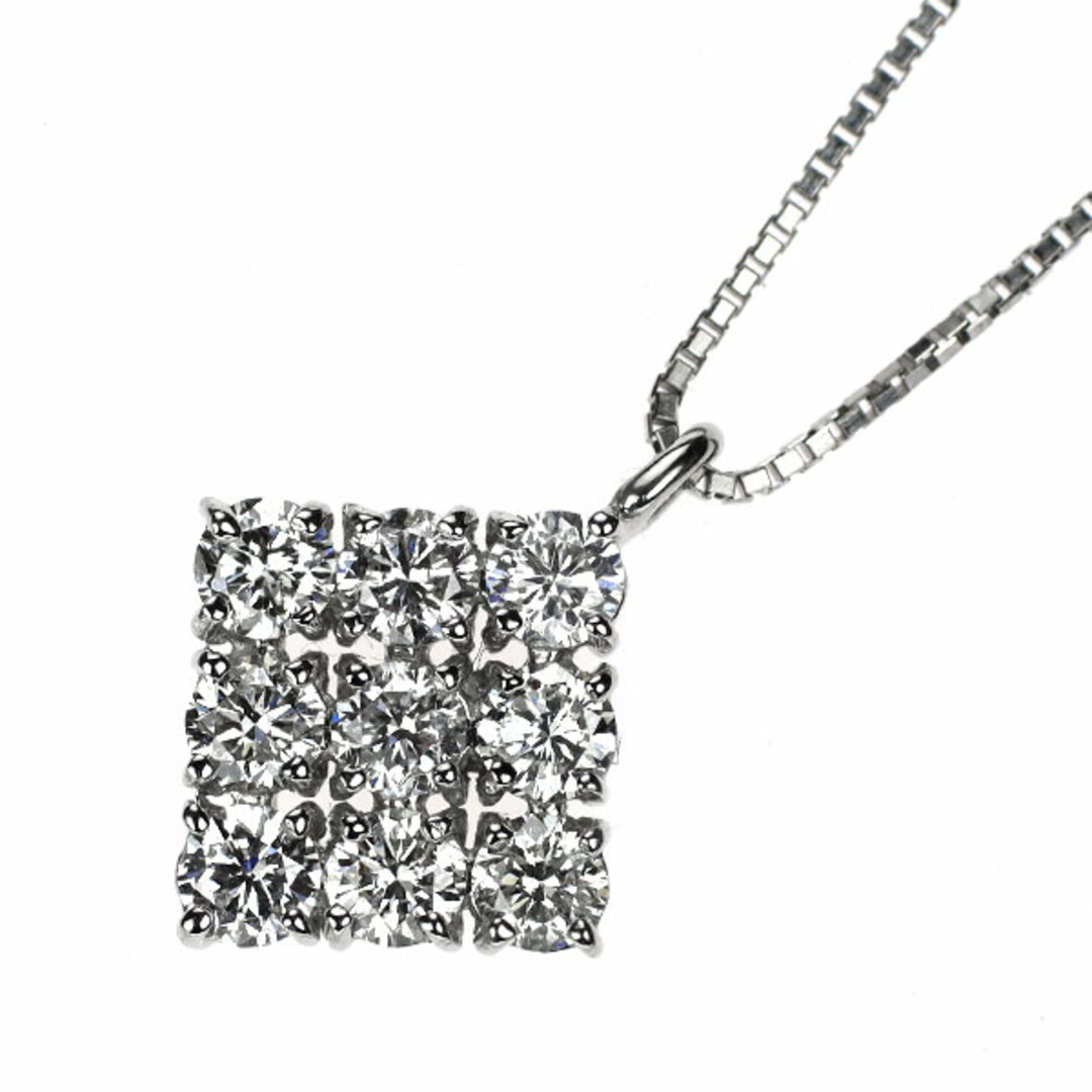 Pt900/Pt850 ダイヤモンド ペンダントネックレス 0.80ctの通販 Pt900/Pt850 ダイヤモンド ペンダントネックレス 0.80ctの通販