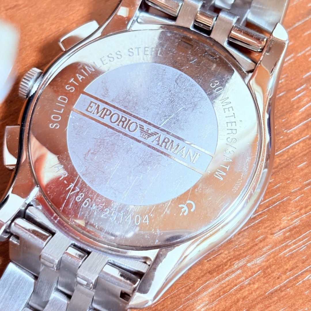 EMPORIO ARMANI - アルマーニ クロノグラフ メンズ 腕時計の通販 EMPORIO ARMANI - アルマーニ クロノグラフ メンズ 腕時計の通販