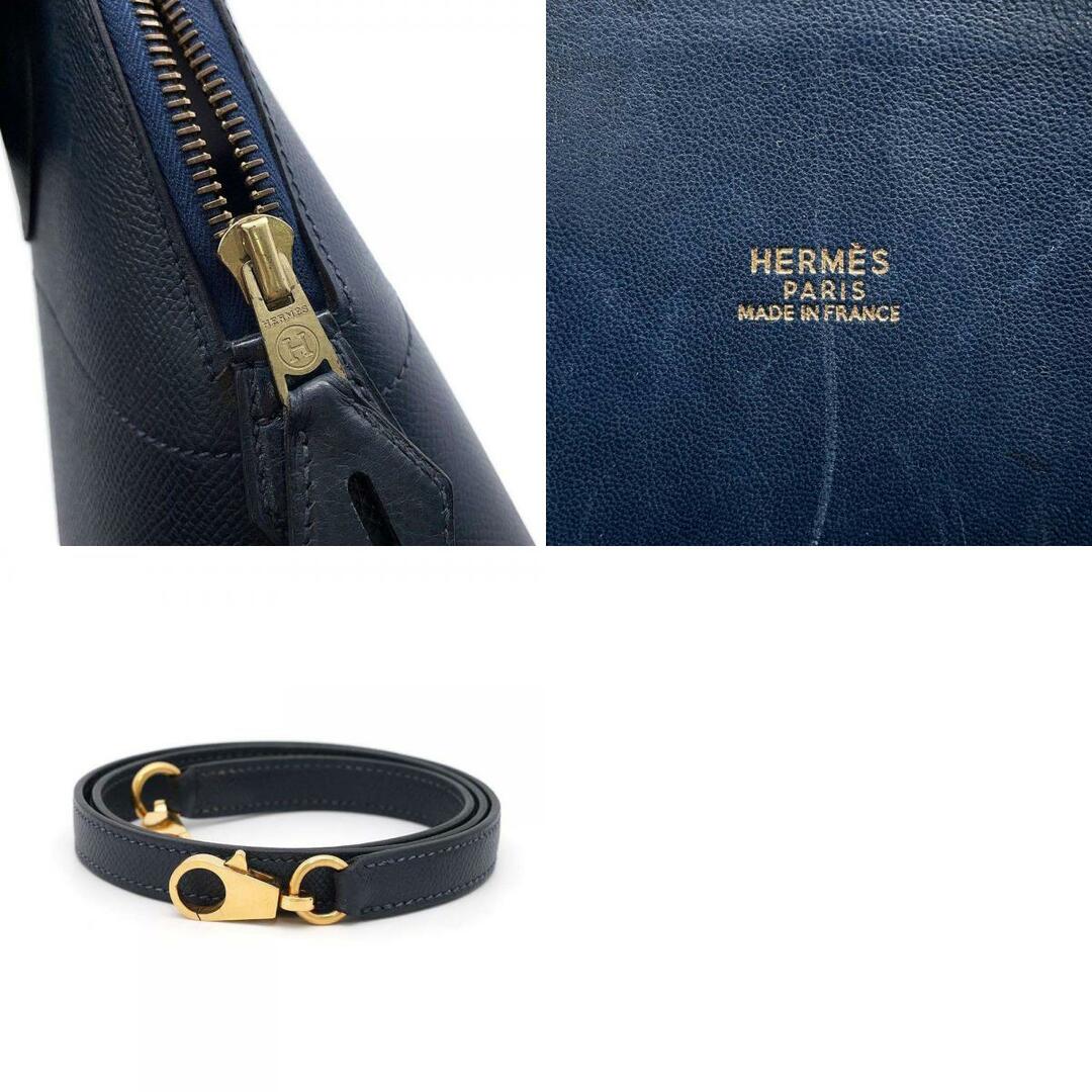 HERMES - エルメス ハンドバッグ ボリード31 ネイビー/ゴールド HERMES - エルメス ハンドバッグ ボリード31 ネイビー/ゴールド