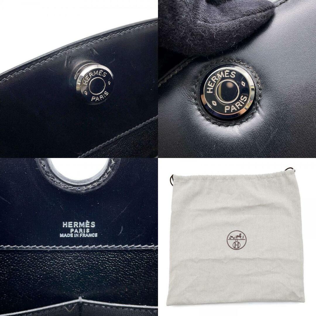 HERMES - エルメス ハンドバッグ ダルヴィ ブラック/シルバー HERMES - エルメス ハンドバッグ ダルヴィ ブラック/シルバー