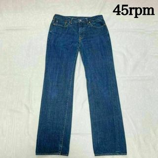 45rpm - 45rpm ストレート デニム 赤耳 ジーンズ 30 インディゴ 45rpm - 45rpm ストレート デニム 赤耳 ジーンズ 30 インディゴ