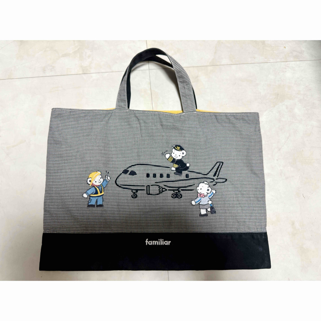 familiar - ファミリア ANA 限定 飛行機 レッスンバッグ トート familiar - ファミリア ANA 限定 飛行機 レッスンバッグ トート
