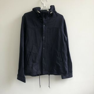 【NANO universe】ナノ・ユニバース　紺　L　アウター　シャカシャカ　ジャンパー　カジュアル　ゆったり(その他)