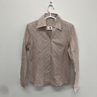 【a.v.v】アーヴェヴェ　長袖シャツ　レディース　ピンク(シャツ/ブラウス(長袖/七分))
